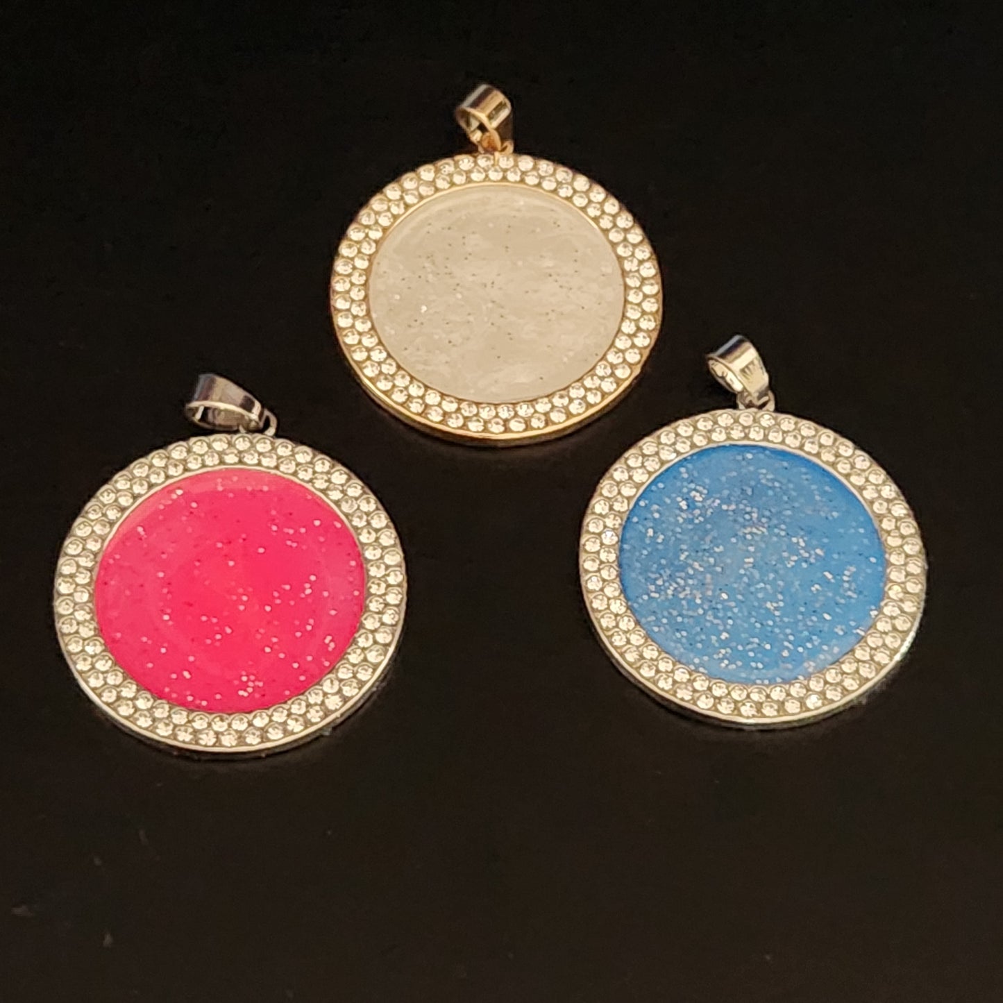 GALAXY Digital Pendants Circle & Hearts