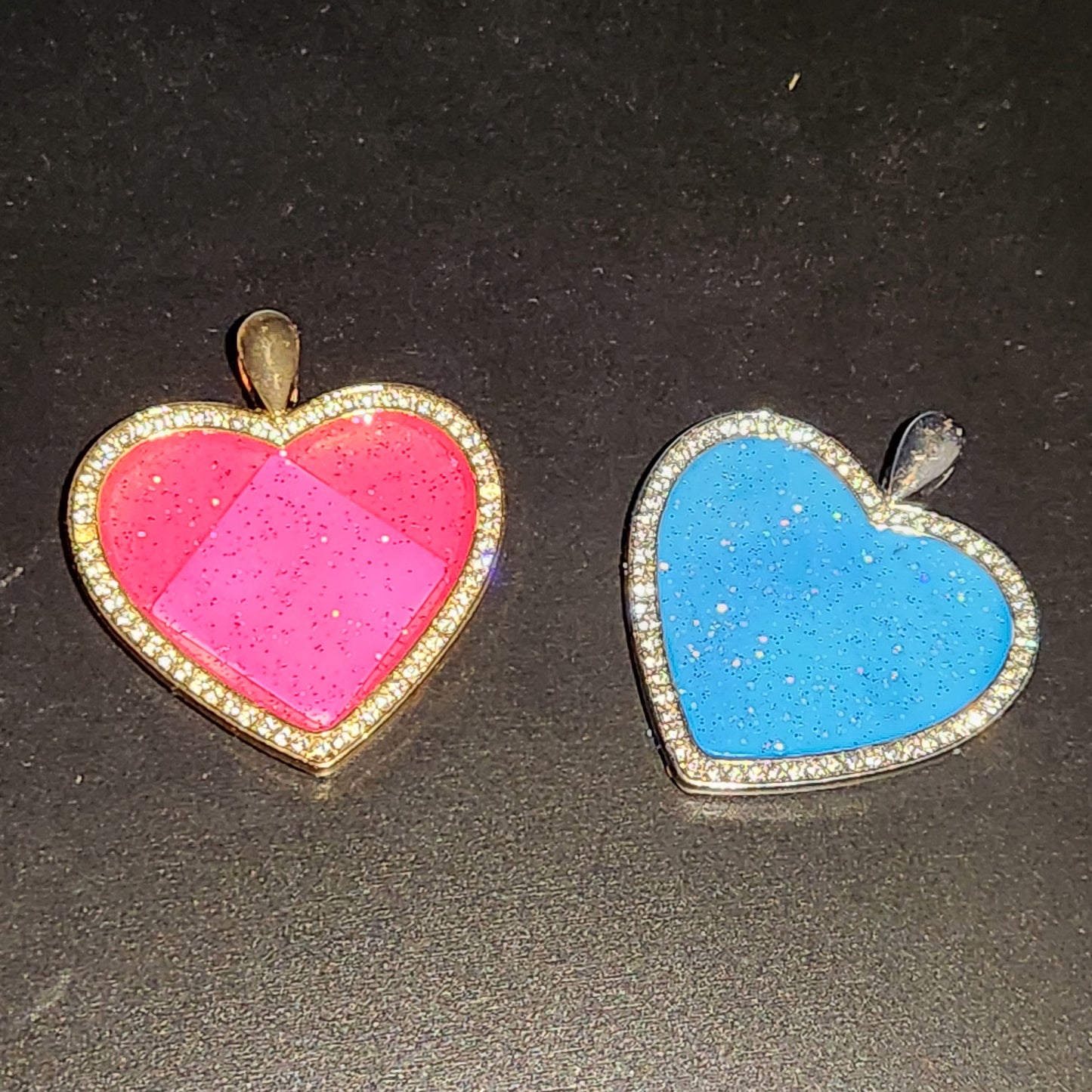GALAXY Digital Pendants Circle & Hearts