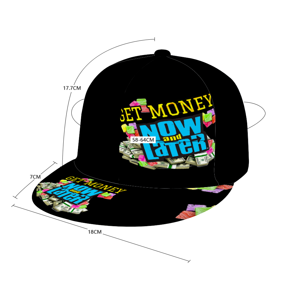 GET MONEY Trucker Hat BLACK BLUE