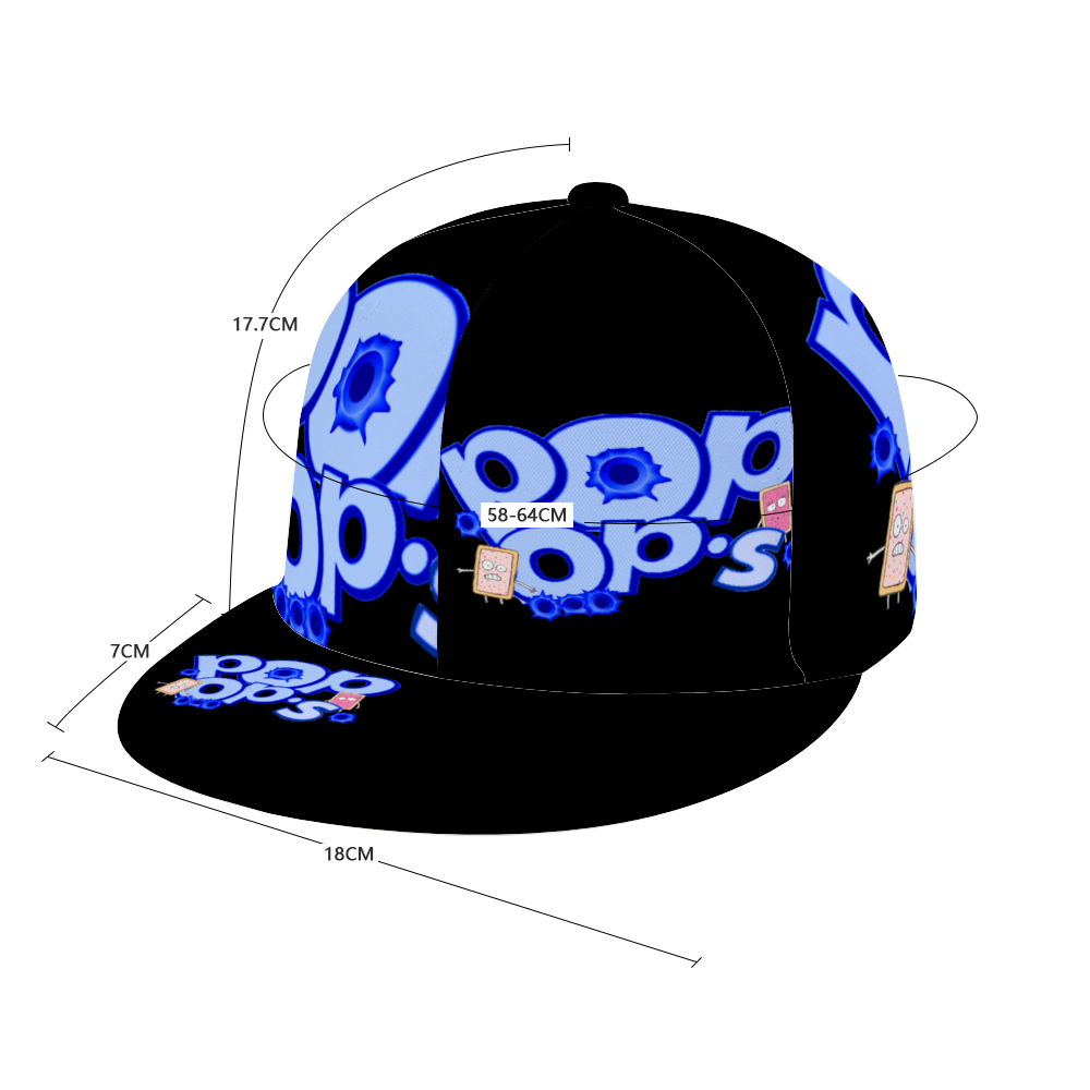 POP OPS Trucker Hat BLACK BLUE