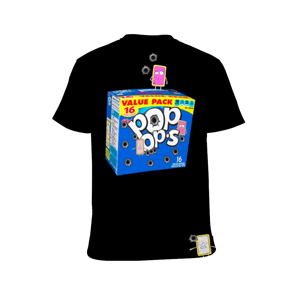 UNISEX POP OPS T-Shirt BLACK