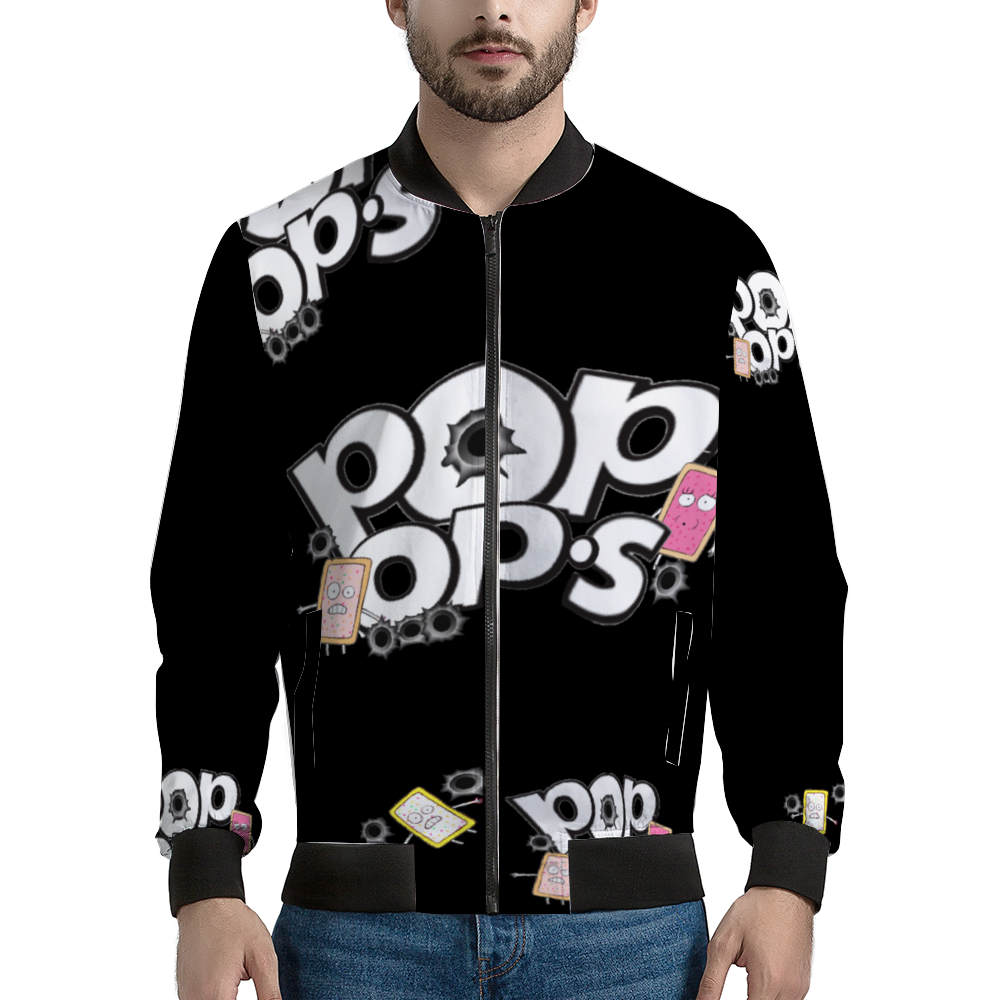 POP OPS  Bomber Jacket BLACK