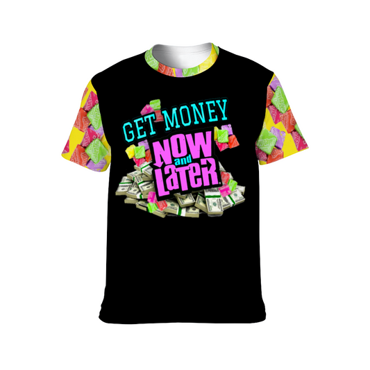 UNISEX GET MONEY T-Shirt BLACK PINK MULTI COLOR