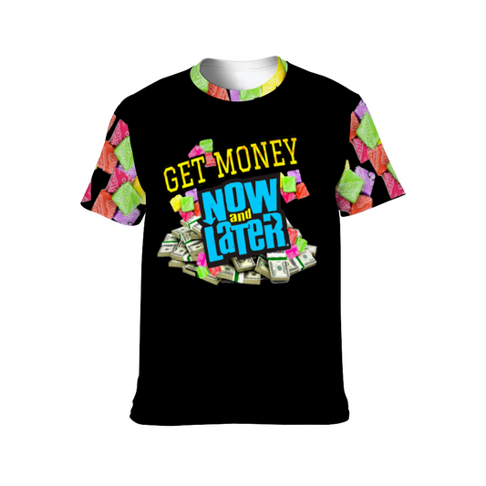 UNISEX GET MONET  T-Shirt BLACK BLUE MULTI COLOR