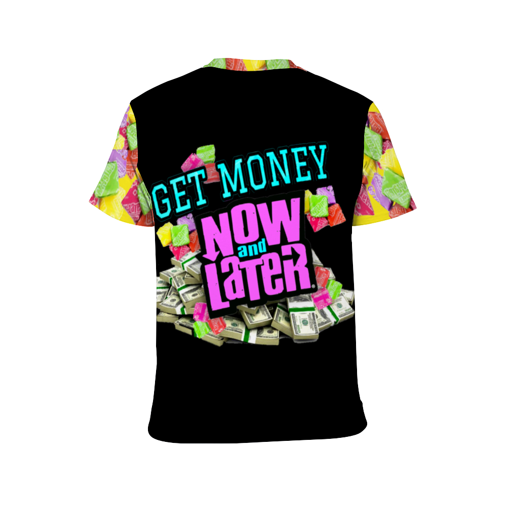 UNISEX GET MONEY T-Shirt BLACK PINK MULTI COLOR