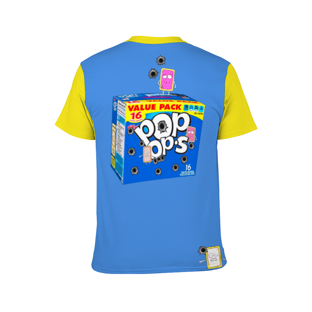 UNISEX POP OPS T-Shirt BLUE YELLOW