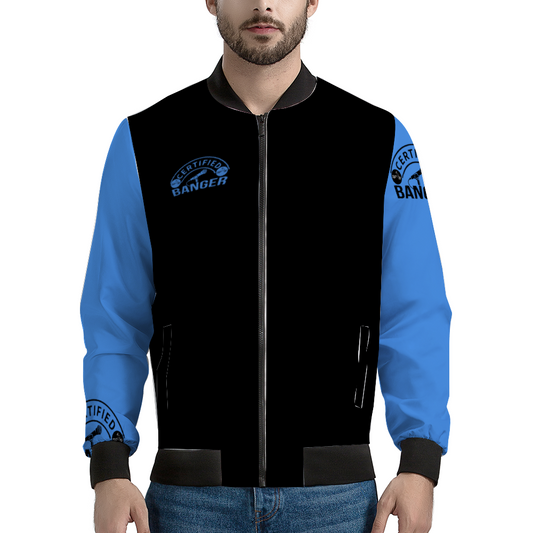 CERTIFIED BANGER Bomber Jacket BLK BLUE