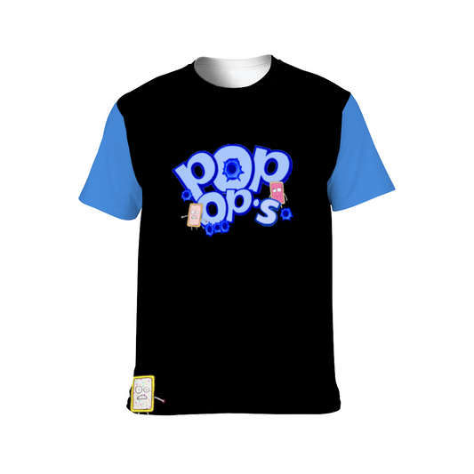UNISEX POP OPS T-Shirt BLACK BLUE