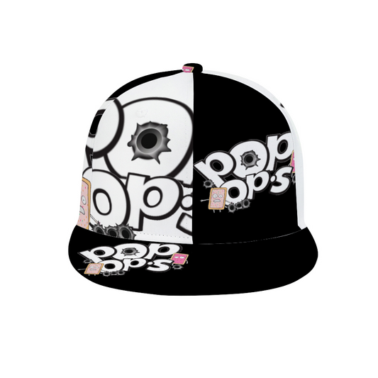 POP OPS Trucker Hat BLACK WHITE